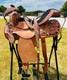 Kids Adults Western Horse Barrel Saddle Floral Tooled Free Tackset Free Shipping