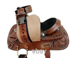 Kids Trail Saddle Western Horse Youth Pleasure Custom Leather Used Set 10 12 13