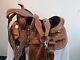 Kids Western Saddle Barrel Racing Pleasure Tooled Leather Child Saddles 10 12 13