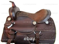 Kids Western Saddle Barrel Racing Pleasure Trail Brown Used Tack Set 12 13 14