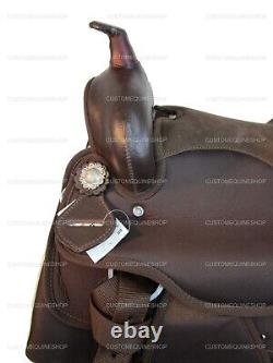 Kids Western Saddle Barrel Racing Pleasure Trail Brown Used Tack Set 12 13 14