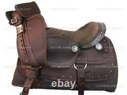 Kids Western Saddle Barrel Racing Pleasure Trail Brown Used Tack Set 12 13 14