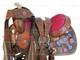 Kids Western Saddle Floral Tooled Leather Trail Youth Barrel Used Tack 10 12 13