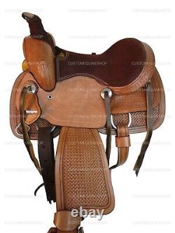 Kids Western Saddle Roping Pleasure Horse Trail Youth Used Tack Set 10 12 13