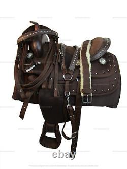 Kids Western Saddle Youth Child Barrel Racing Trail Used Synthetic Tack 12 13 14