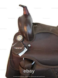 Kids Western Saddle Youth Child Barrel Racing Trail Used Synthetic Tack 12 13 14