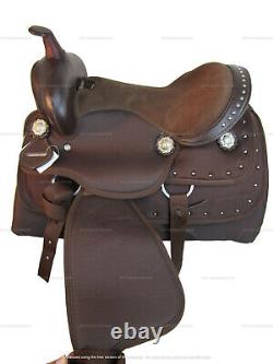 Kids Western Saddle Youth Child Barrel Racing Trail Used Synthetic Tack 12 13 14