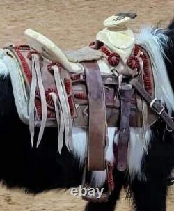 Kids Youth Charro Saddle 11 Western Vaquero Montura Red Ranch Mini Horse Pony