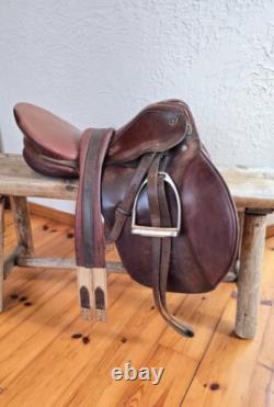 Kiefer Leather Horse Saddle, Johns Stubben Krefeld 18 Chocolate Brown