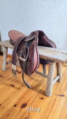 Kiefer Leather Horse Saddle, Johns Stubben Krefeld 18 Chocolate Brown
