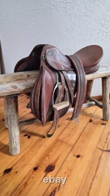 Kiefer Leather Horse Saddle, Johns Stubben Krefeld 18 Chocolate Brown