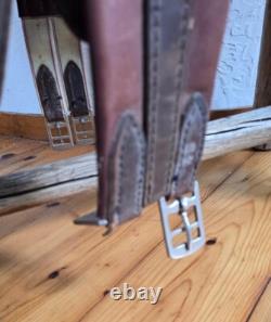 Kiefer Leather Horse Saddle, Johns Stubben Krefeld 18 Chocolate Brown