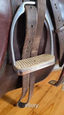 Kiefer Leather Horse Saddle, Johns Stubben Krefeld 18 Chocolate Brown