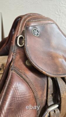 Kiefer Leather Horse Saddle, Johns Stubben Krefeld 18 Chocolate Brown