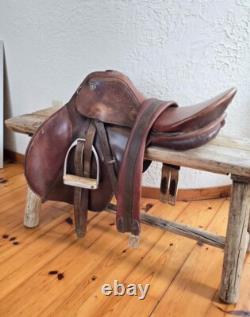 Kiefer Leather Horse Saddle, Johns Stubben Krefeld 18 Chocolate Brown