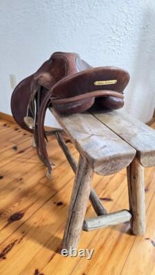 Kiefer Leather Horse Saddle, Johns Stubben Krefeld 18 Chocolate Brown