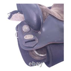 King Leather Barrel Racing Trail Saddle Black Brown Western Horse Saddle