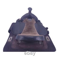 King Leather Barrel Racing Trail Saddle Black Brown Western Horse Saddle