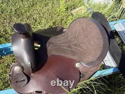 King Series Western 15.5 In Saddle Brown Trail Horse Tack