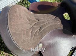 King Series Western 15.5 In Saddle Brown Trail Horse Tack