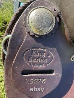 King Series Western 15.5 In Saddle Brown Trail Horse Tack