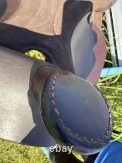 King Series Western 15.5 In Saddle Brown Trail Horse Tack