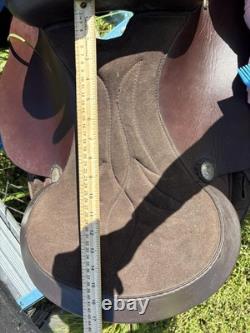 King Series Western 15.5 In Saddle Brown Trail Horse Tack