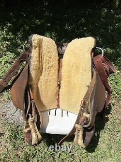 Kingsville Texas Leather Western Saddle Marked Joe Mendietta King Ranch Area