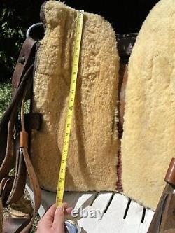 Kingsville Texas Leather Western Saddle Marked Joe Mendietta King Ranch Area