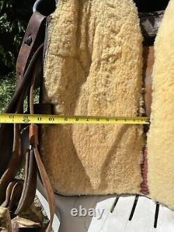 Kingsville Texas Leather Western Saddle Marked Joe Mendietta King Ranch Area