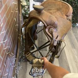 L@@K! Beautiful Clean Leather King Of Texas Western Horse Riding Saddle