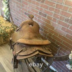 L@@K! Beautiful Clean Leather King Of Texas Western Horse Riding Saddle