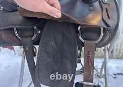 LAMB SADDLE CO. Synthetic 16 Western Training/Endurance/Trail Saddle GREAT