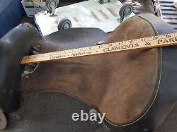 LEATHER WESTERN 15 SADDLE MADE in the USA-SEE DETAILS