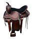 La Belle Export Western Saddle For Horse Is Our Brown Colour With Black Sued