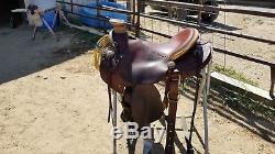 Lady wade, mccall, 15 seat, used, cowgirl saddle, roping saddle