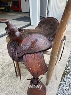 Leather Pony Saddle 12 Suede Seat, Bridle, Breast Collar, 2 Cinches, 2 Blankets