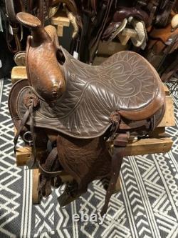Leather western saddle 14 seat