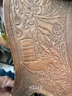 Leather western saddle 14 seat