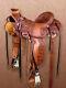 Leather Western Wade Saddle Tooled Carved Leather Horse Tack