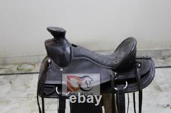 Leather western wade saddle tooled carved leather horse tack All Colors All Size