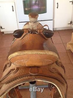 Len Babb Custom Made Ranch/Buckaroo Saddle, 16 inch Seat