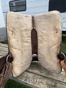 Lightly used 16 Blue Ridge brown leather Western barrel saddle US made