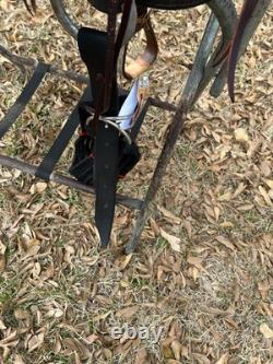 Lightweight Old-Time Western Saddle 14.5 Inch Seat Pleasure Trail Horse Leather