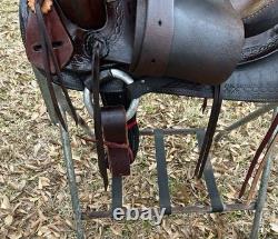 Lightweight Old-Time Western Saddle 14.5 Inch Seat Pleasure Trail Horse Leather