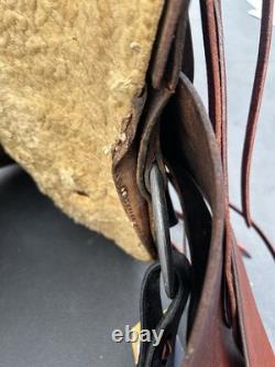 Lightweight Old-Time Western Saddle 14.5 Inch Seat Pleasure Trail Horse Leather