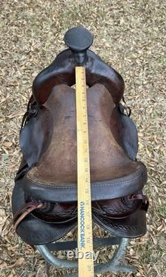 Lightweight Old-Time Western Saddle 14.5 Inch Seat Pleasure Trail Horse Leather