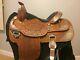 Limited Edition Big Horn Western Show Saddle Set, 16, Brown, Silver And Brass