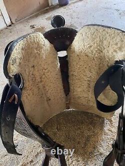 Longhorn Martha Josey All Around Western Saddle 14.5 in Great Condition