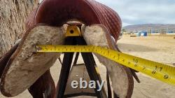 Longhorn western saddle